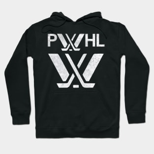 PWHL Distressed white effect Hoodie